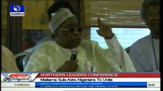 Northern Leaders Conference Maitama Sule Asks Nigerians To Unite [upl. by Eninej]