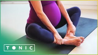 Pregnancy Yoga Beginner Techniques  Episode 1  Tonic [upl. by Nonnaihr]