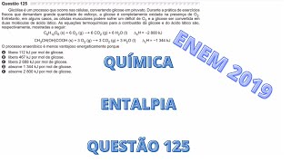 QUÍMICA  ENEM 2019  Questão 125 Caderno Amarelo [upl. by Ber]