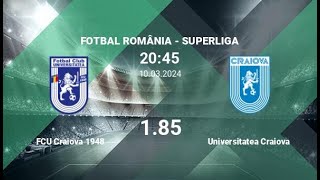 FC Universitatea Craiova 1948 vs FC Universitatea Craiova  Superliga  10032024  COMENTARIU LIVE [upl. by Laural]