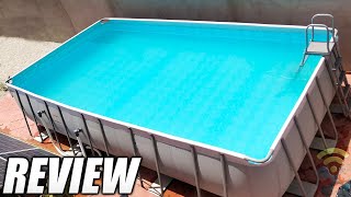 Bestway Power Steel Rectangular Frame Pool Set 671 x 366 x 132m Unboxing and Review TimeLapse [upl. by Aserret168]