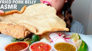 CRUNCHY ASMR CHICHARRÓN Pork Rinds  Spicy Salsas 먹방 No Talking suellASMR [upl. by Genna]