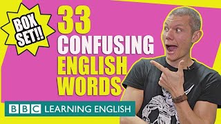 BOX SET 33 Confusing Words in English  Learners Questions Mega Class [upl. by Slifka534]