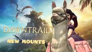 FFXIV DAWNTRAIL New Mounts [upl. by Vannie]