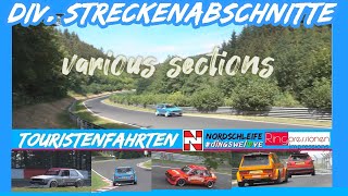 various sections Nürburgring Nordschleife Touristenfahrten divStreckenabschnitte nice SOUND 🎵 Golf [upl. by Yale]