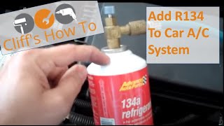 How to add freon r134 to your car AC system [upl. by Lyn941]