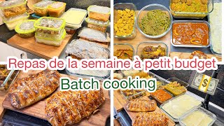 Mes repas de la semaine organisation batch cooking recettes faciles [upl. by Notyap533]