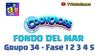 CodyCross Grupo 34 Fase 1 2 3 4 5 Fondo del mar [upl. by Lepine468]