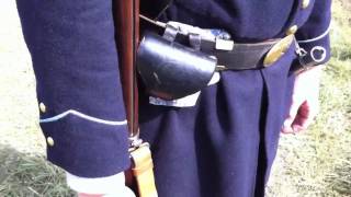 Loading and Firing a Civil War Rifled Musket [upl. by Aneeled]