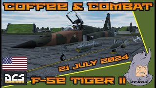 COFFEE amp COMBAT W USAF Pilot RHINO 21 July 2024  F5E Tiger II [upl. by Andonis507]