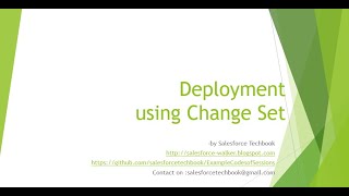 DeploymentusingChangeSets [upl. by Carola67]