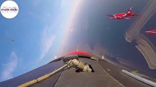 Relive the Red Arrows TT 2023 display from onboard the Synchro Pair above Douglas Bay [upl. by Gayle]