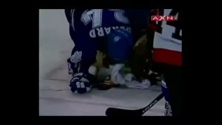 Ice Hockey Player Almost Loses Eye in Accident [upl. by Johnson]