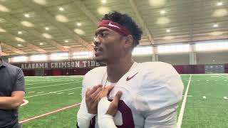 Malachi Moore addresses the media reiterates apology Tuesday following practice [upl. by Hans]