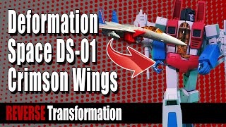 Reverse Transformation Deformation Space DS 01 Crimson Wings Rock FX Review [upl. by Zedecrem834]