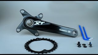 How to mount the 30T 104BCD Oval chainring onto 104BCD cranks [upl. by Yemirej575]