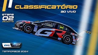 STOCK CAR 2024 AO VIVO  2ª ETAPA  TREINO CLASSIFICATÓRIO  VELOCITTA SP [upl. by Yeknarf]