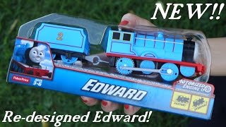 Unboxing the Newly Redesigned Trackmaster EDWARD  Thomas and Friends Toy Trains [upl. by Annaed]