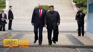 Trump Becomes 1st Sitting US President To Step Into North Korea  Sunday TODAY [upl. by Esele796]