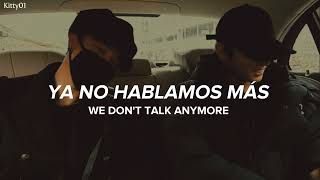 We Dont Talk Anymore  Jimin amp Jungkook Sub Español  Inglés [upl. by Yartnoed]