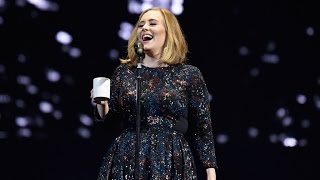 Watch Adele Hilariously Help a Fan Propose to Her Boyfriend in Concert [upl. by Llenwad563]