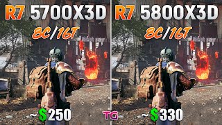 Ryzen 7 5700X3D vs Ryzen 7 5800X3D  How Big is the Difference [upl. by Mendez]