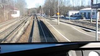 ER 20 223 Abfahrt im Bahnhof Kaufbeuren aus dem Führerstand [upl. by Feilak]