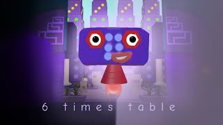 6 TIMES TABLE NUMBER BLOCKS BY ABOUT ART 2 [upl. by Arriec]