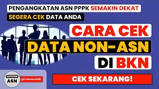 CARA BARU CEK DATA NON ASN DI BKN – Cek Sekarang [upl. by Carlisle809]