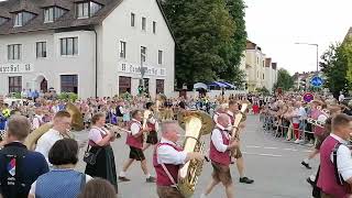 Gäubodenvolksfest Straubing Auszug 2024  Blaskapelle Perasdorf [upl. by Alroy]