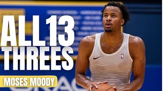 Moses Moody All 13 Threes From 2023 NBA Playoffs [upl. by Bogosian]