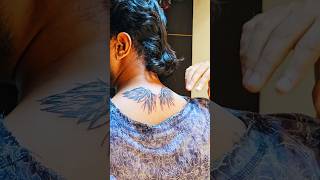 🔥 Finally Neck Tattoo Tattoo ink tattoos wings tattooidea erode shorts AnirudhOfficial [upl. by Annaeirb668]