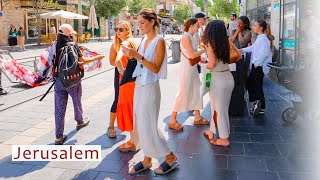 JERUSALEM TODAY A Fascinating Walk through the Eastern Market and City Center [upl. by Schroer]