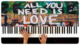 The Beatles  All you need is love  Piano Cove  Arr Sangah Noona [upl. by Amron870]