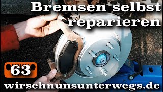 🛠 Schritt für Schritt Bremsen selber wechseln AusbauVlog63  wirsehnunsunterwegsde [upl. by Innis398]