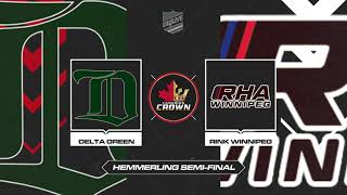 2024 Canadian Crown Elite 15 Tournament  Delta Green vs Rink Winnipeg Sem Final [upl. by Nryhtak304]