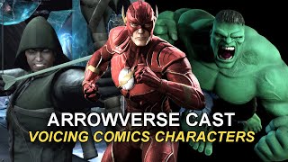 Arrowverse Actors in Video Games  Animation [upl. by Hellene]