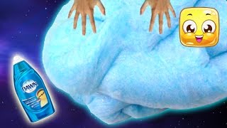 How To Make Dish Soap Slime Giant Fluffy Slime without shaving cream borax baking soda detergent [upl. by Aropizt673]