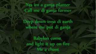 Marlon Asher  Ganja Farmer Ganja Farmer Riddim lyrics on screen [upl. by Braun885]