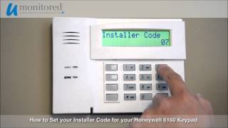 Honeywell  How to Set Your Installer Code [upl. by Neirrad260]