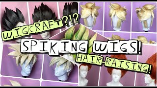 Lets style  How to spike cosplay wigs [upl. by Aivull]