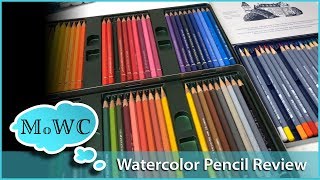 Faber Castell Watercolor Pencil Review Comparing Albrecht Dürer amp Goldfaber Aqua [upl. by Denys183]