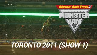 Monster jam Toronto 2011 Show 1 Racing amp Freestyle 12211 monsterjam [upl. by Sandi]