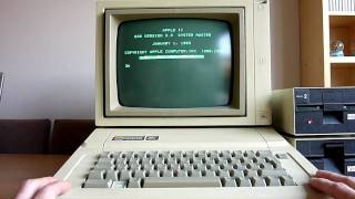 Apple IIe  programming Apple Basic on a 1984 computer [upl. by Alliuqahs253]