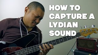 Lydian  How To Capture A Lydian Sound In Your Bass Solos [upl. by Margery]