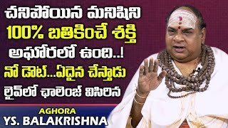 అఘోరకి చనిపోయిన మనిషిని బతికించే శక్తి ఉంది  Aghora YS Balakrishna About Aghori Supernatural Powers [upl. by Strep598]