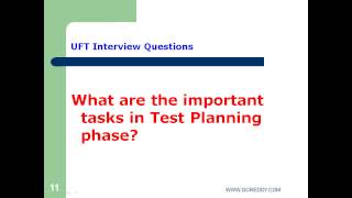 UFT Interview Questions [upl. by Sholes]