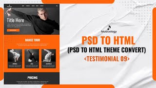 Musicology theme PSD to HTML Convert  Testimonial [upl. by Marge]