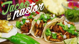 CÓMO HACER TACOS AL PASTOR CARNE ADOBADA ¡CASEROS 🌮🍍  Recién Cocinados [upl. by Iney]