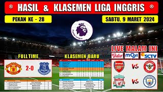 Hasil Liga Inggris Tadi Malam  MAN UNITED vs EVERTON  EPL 2024 Pekan Ke 28 [upl. by Acsot]